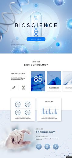 生物科技與網頁設計的融合 打造專業、可信賴的科技品牌形象